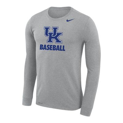 Cats | Kentucky Nike Men's Dri- Fit Legend Baseball Long Sleeve Tee Alumni Hall