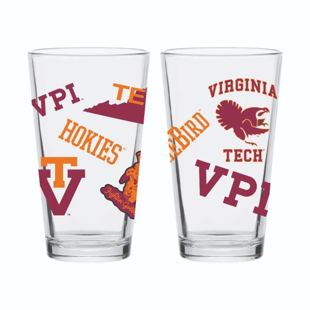  Hokies | Virginia Tech 16oz Vault Medley Pint Glass | Alumni Hall