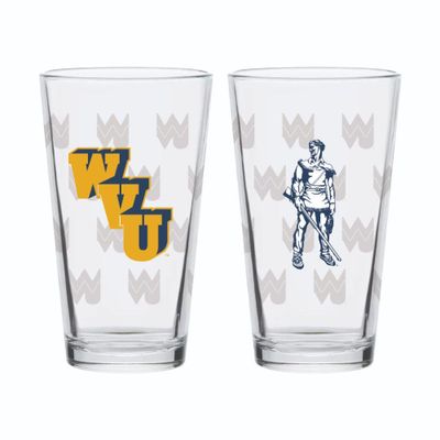  Wvu | West Virginia 16oz Vault Repeat Pint Glass | Alumni Hall