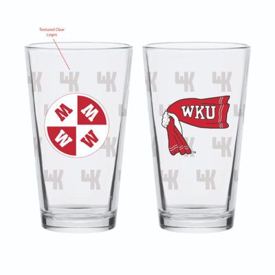  Wku | Western Kentucky 16oz Vault Repeat Pint Glass | Alumni Hall