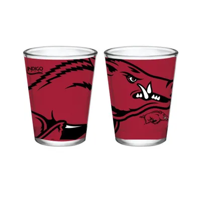  Razorbacks | Arkansas 2oz Side By Side Logo Shot Glass | Alumni Hall