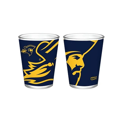 ETSU 2 Oz Sublimated Side by Side Logo Shot Glass