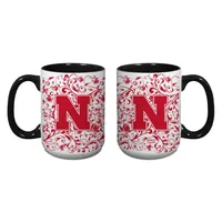  Huskers | Nebraska 15oz Floral Java Mug | Alumni Hall