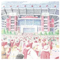  Bama | Bryant- Denny Stadium Word Art Print 16in X 20in | Alumni Hall