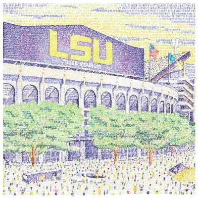  Lsu | Lsu Tiger Stadium Word Art Print 16in X 20in | Alumni Hall