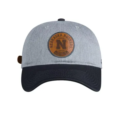  Huskers | Nebraska Adidas Leather Patch Slouch Hat | Alumni Hall