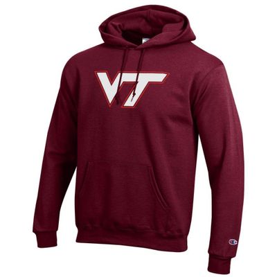 Vt | Virginia Tech Champion Giant Logo Hooded Sweatshirt Alumni Hall