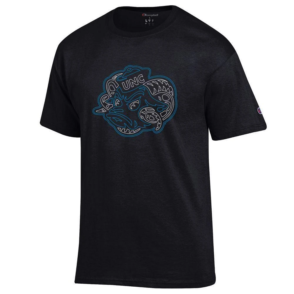 UNC Champion Neon Ram Head Tee