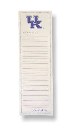  Cats | Kentucky To- Do Pad | Alumni Hall