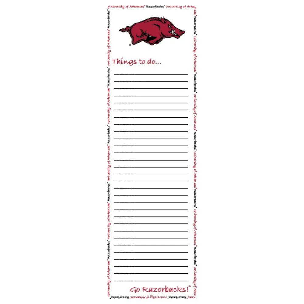  Razorbacks | Arkansas To- Do Pad | Alumni Hall