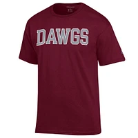 Mississippi State Champion Dawgs Straight Font Tee
