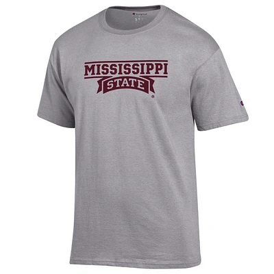 Mississippi State Champion Wordmark Banner Stack Tee