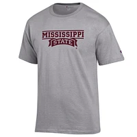 Mississippi State Champion Wordmark Banner Stack Tee