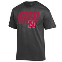 Huskers | Nebraska Champion Men's Wordmark Fade Tee Alumni Hall