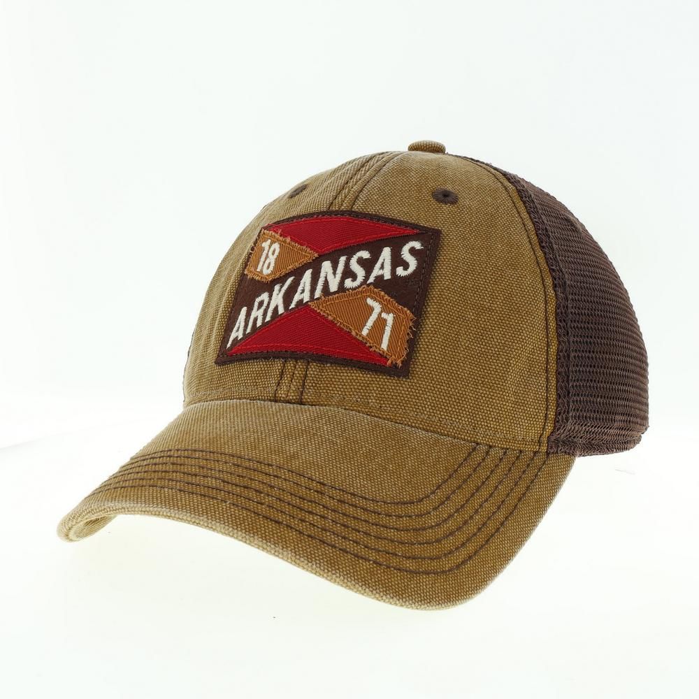  Razorbacks | Arkansas Legacy Frayed X Patch Hat | Alumni Hall