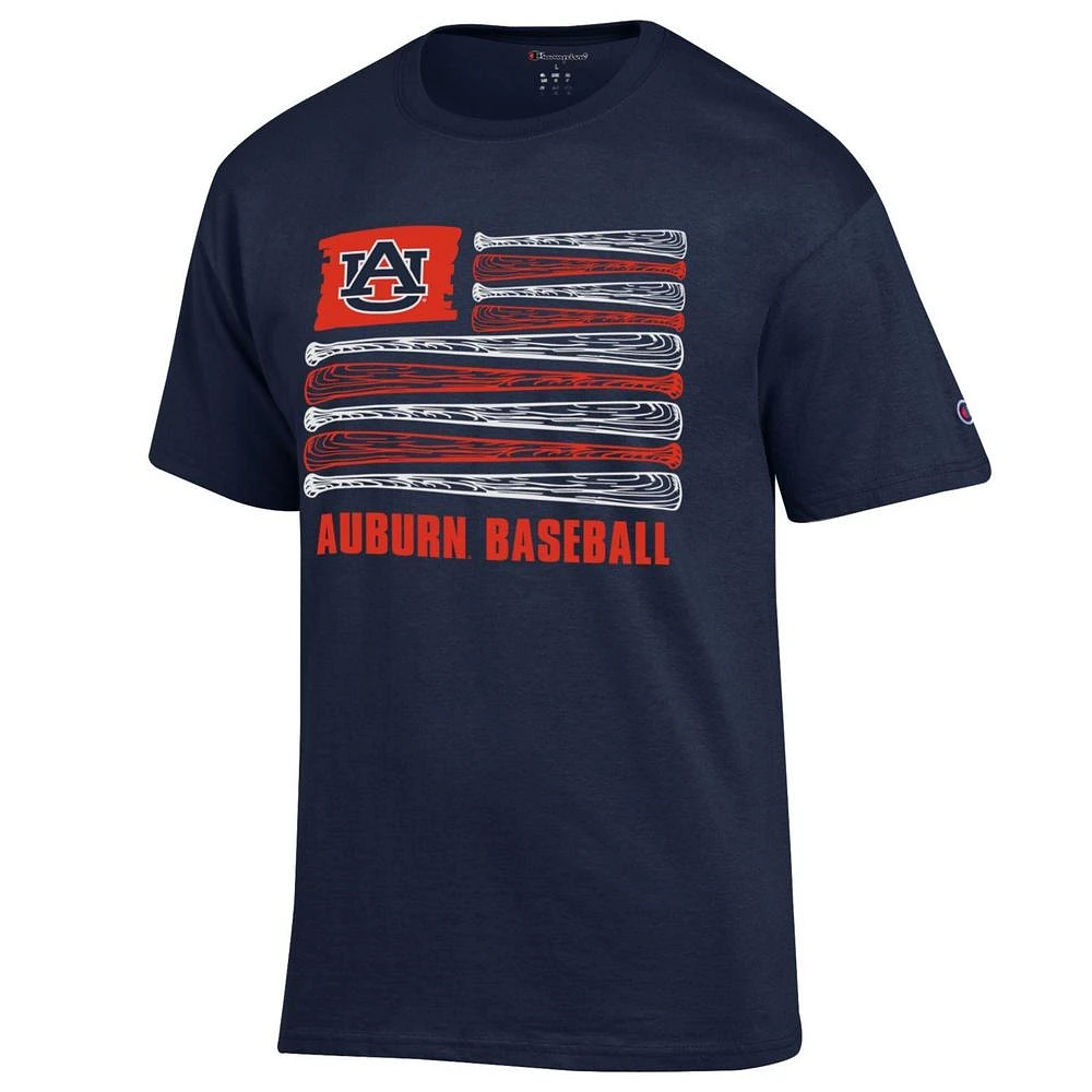 Auburn Champion Baseball Flag Tee