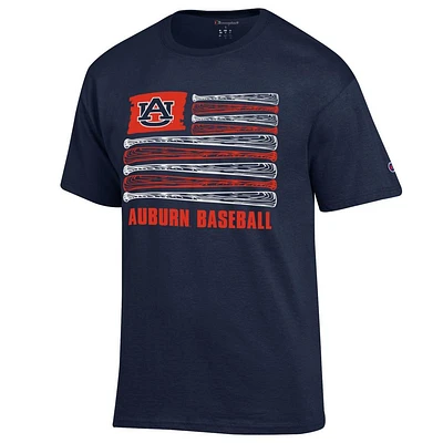 Auburn Champion Baseball Flag Tee