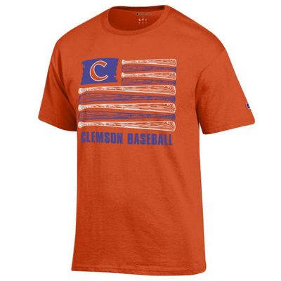 Clemson Champion Baseball Flag Tee