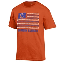 Clemson Champion Baseball Flag Tee