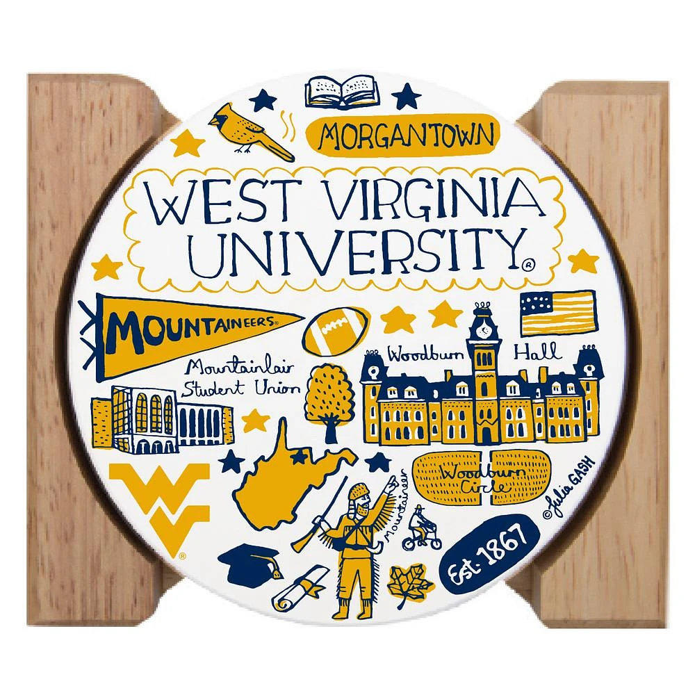West Virginia Julia Gash Drink Coasters (4 Pack)