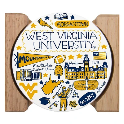 West Virginia Julia Gash Drink Coasters (4 Pack)