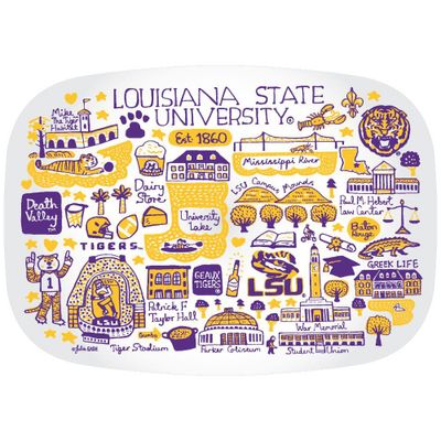  Lsu | Lsu Julia Gash 14 Inch Serving Platter | Alumni Hall