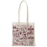  Bulldogs | Mississippi State Julia Gash Slim Canvas Tote | Alumni Hall