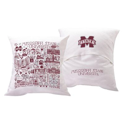  Bulldogs | Mississippi State Julia Gash Chenille Throw Pillow | Alumni Hall