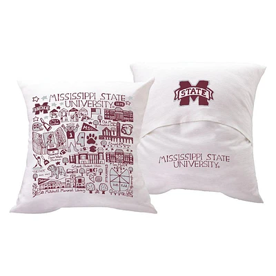 Mississippi State Julia Gash Chenille Throw Pillow