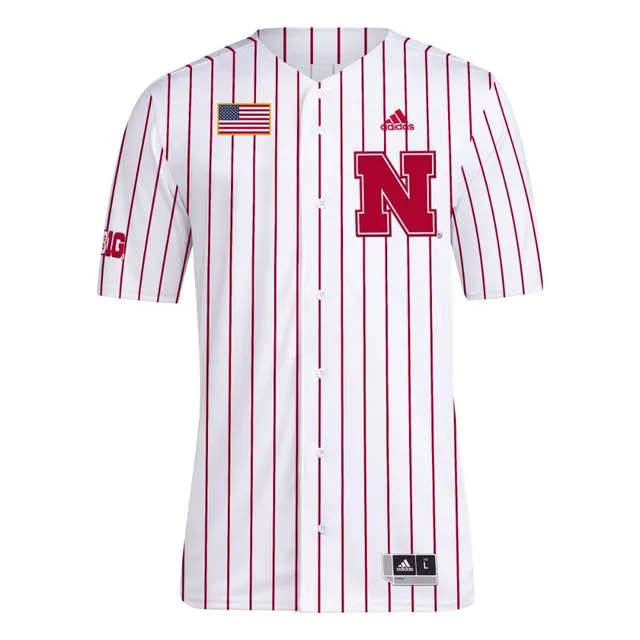 Adidas Nebraska Replica Pullover Baseball Jersey