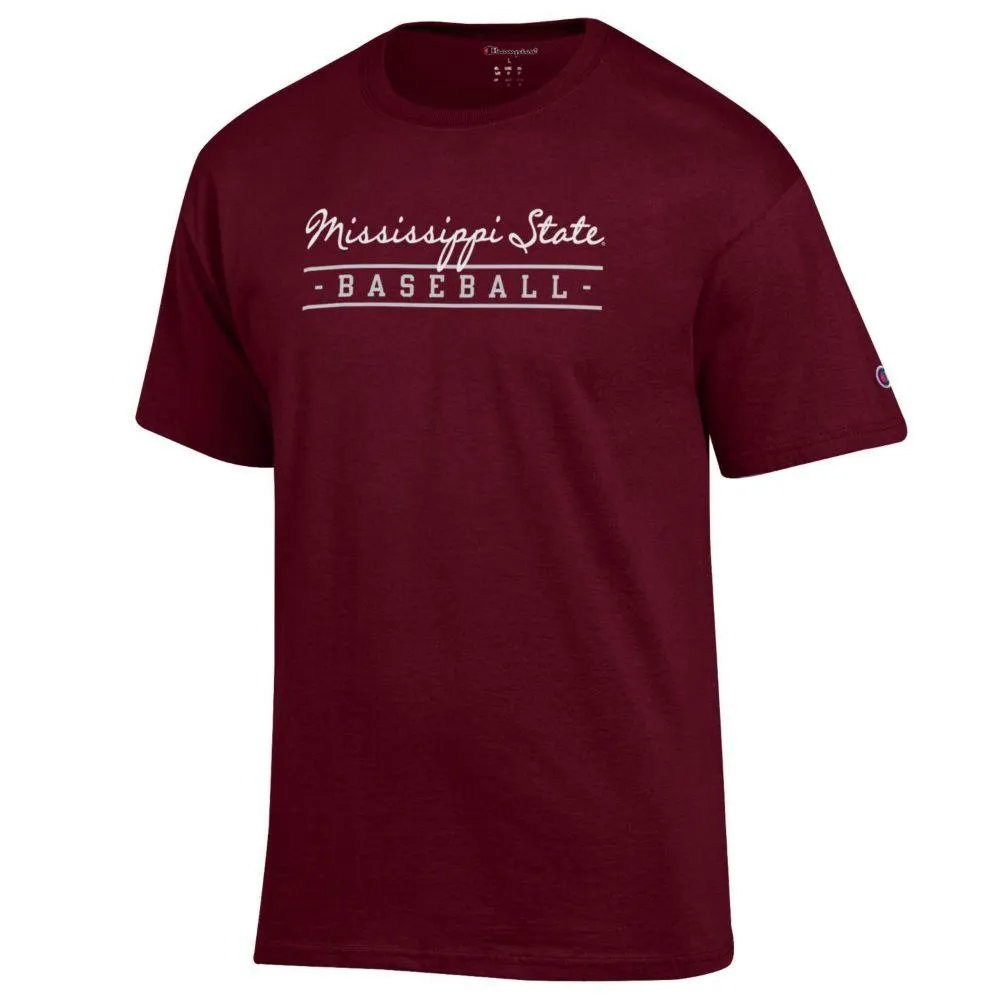 Bulldogs | Mississippi State Champion Script Bar Baseball Tee Alumni Hall