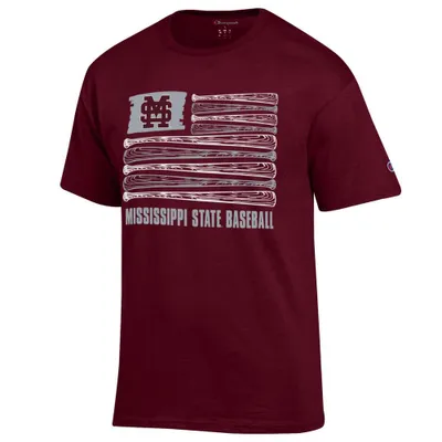 Bulldogs | Mississippi State Champion Men's Baseball Flag Tee Alumni Hall