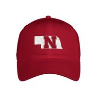  Huskers | Nebraska Adidas State With N Logo Slouch Hat | Alumni Hall