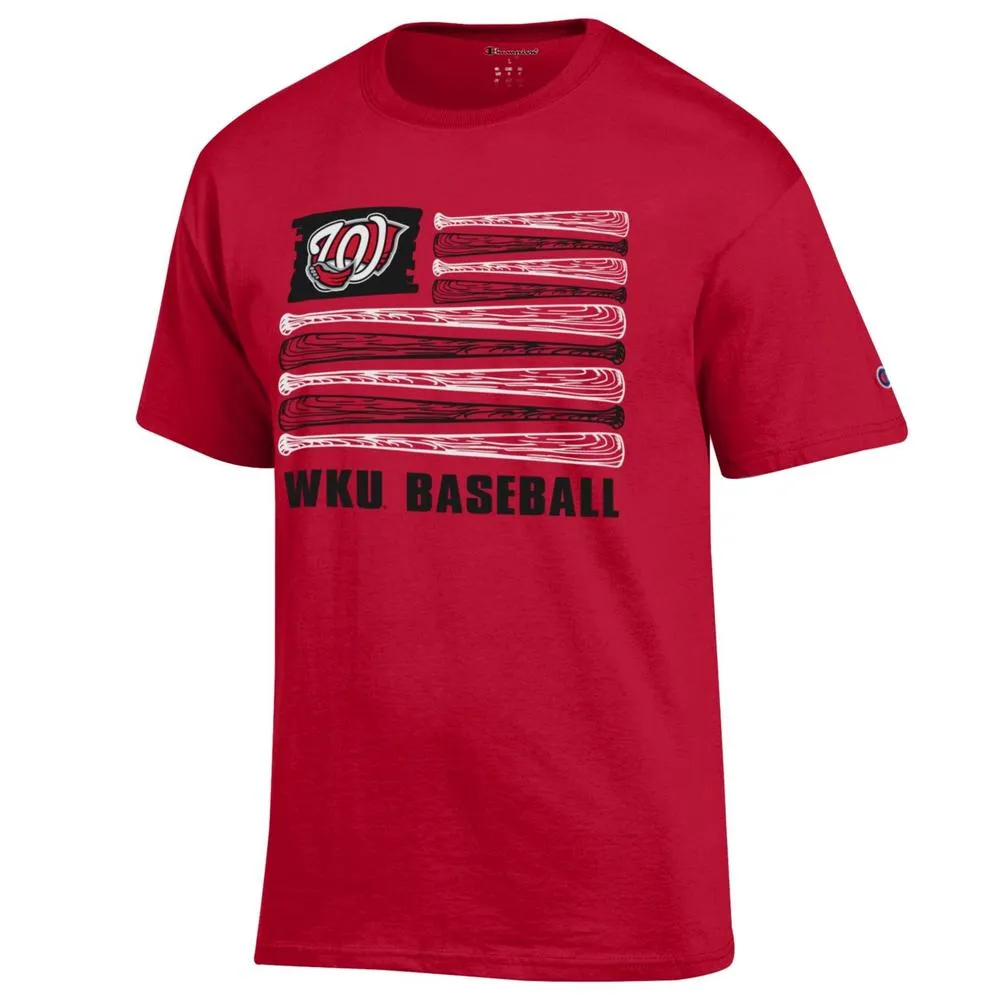 Wku | Western Kentucky Champion Men's Baseball Flag Tee Alumni Hall