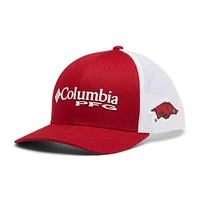 Arkansas Columbia PFG YOUTH Mesh Snapback Hat