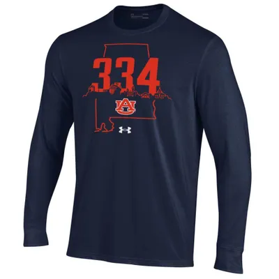 Aub | Auburn Under Armour 334 Skyline Long Sleeve Tee Alumni Hall