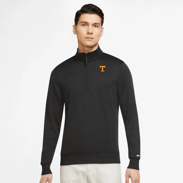 Cutter & Buck Men's Tennessee Volunteers Traverse Stripe Half-Zip Black Shirt, Small