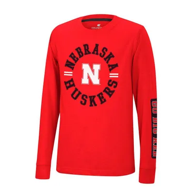 Huskers | Nebraska Colosseum Youth Trolley Tee Alumni Hall