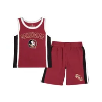 Fsu | Florida State Colosseum Toddler Do Right Jersey Tank And Short Set Alumni Hall