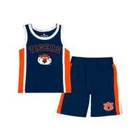 Aub | Auburn Colosseum Toddler Do Right Jersey Tank And Short Set Alumni Hall