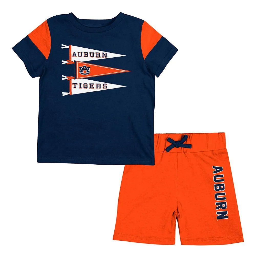 Aub | Auburn Colosseum Infant Herman Tee And Short Set Alumni Hall