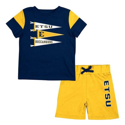 ETSU Colosseum Infant Herman Tee and Short Set