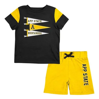 App | Appalachian State Colosseum Infant Herman Tee And Short Set Alumni Hall