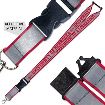 Nebraska Wincraft Reflective Lanyard