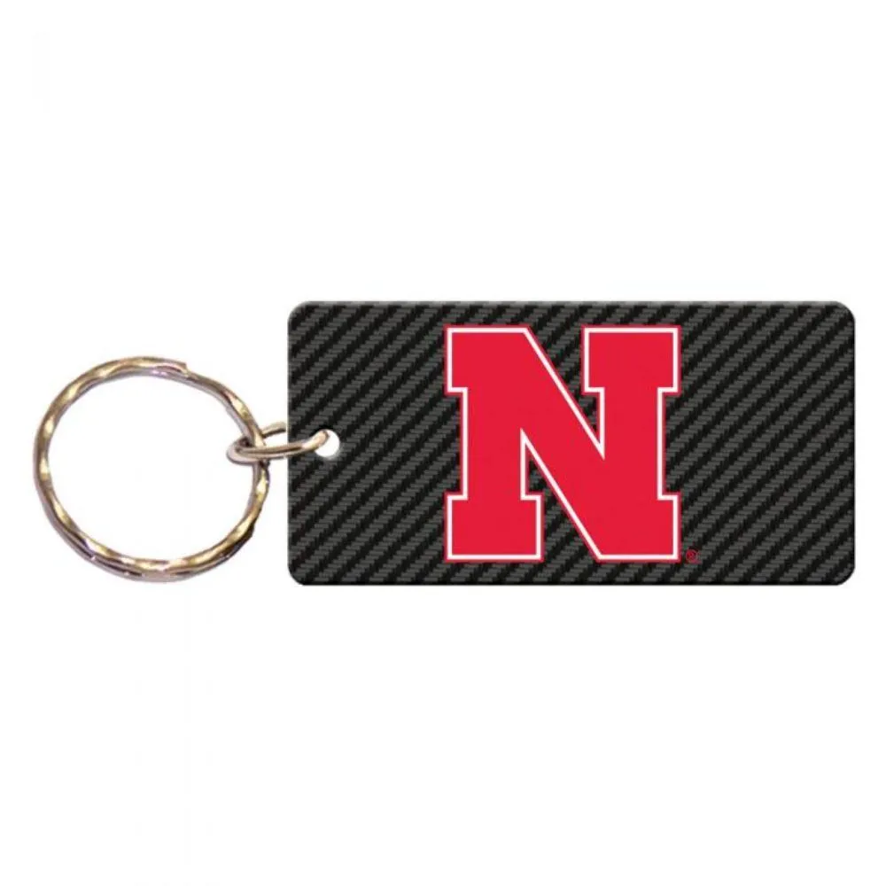  Huskers | Nebraska Wincraft Carbon Keychain | Alumni Hall