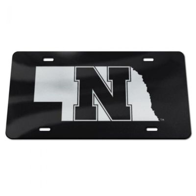  Huskers | Nebraska State N Logo License Plate | Alumni Hall