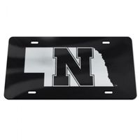  Huskers | Nebraska State N Logo License Plate | Alumni Hall