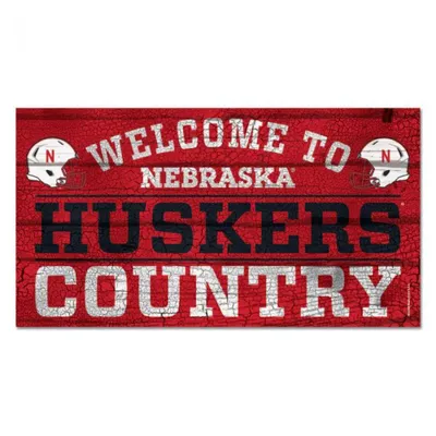  Huskers | Nebraska Huskers Country Wood 13 X 24  Sign | Alumni Hall