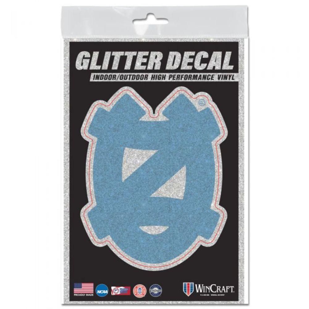  Unc | Unc 3 X 5  Nc Glitter Decal | Alumni Hall