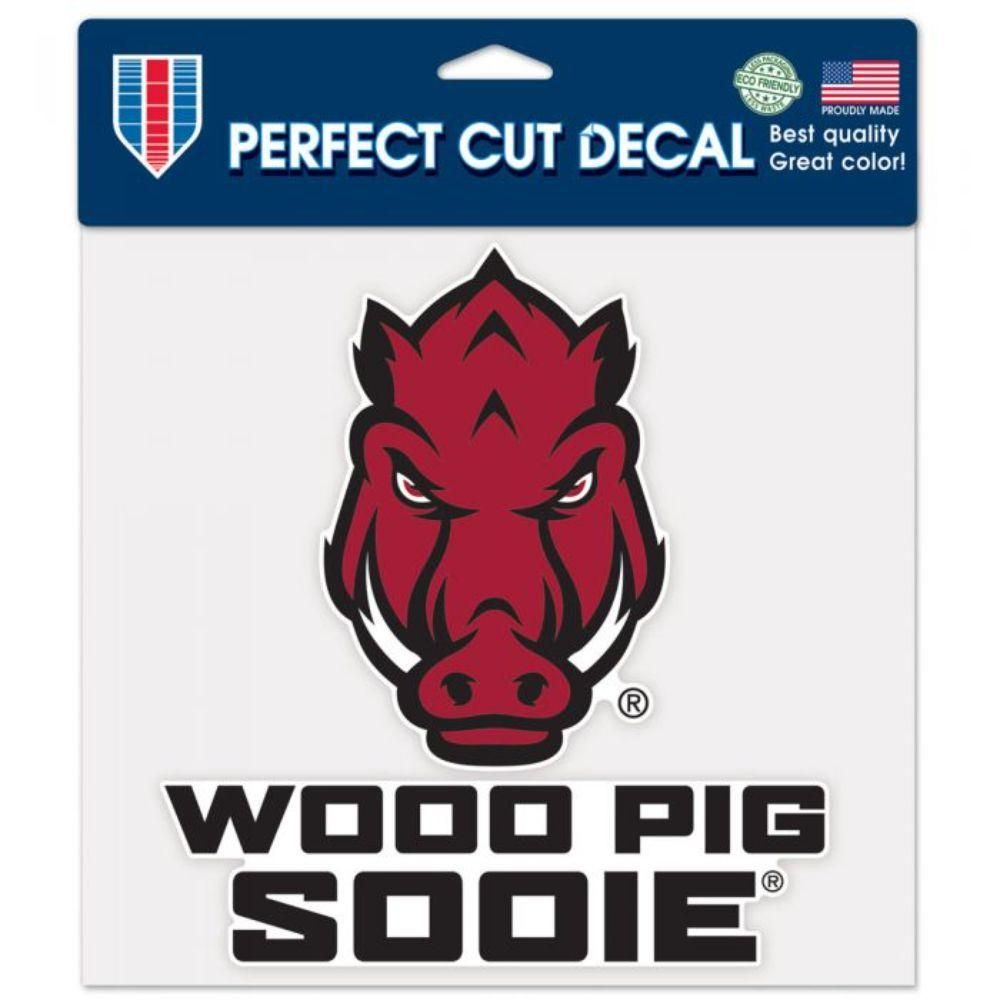  Razorbacks | Arkansas 8 X 8  Woo Pig Decal | Alumni Hall